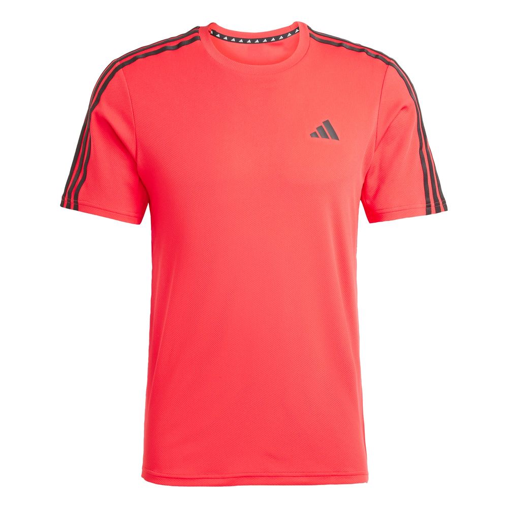 Playera Train Essentials 3-stripes Adidas Rojo Hombre