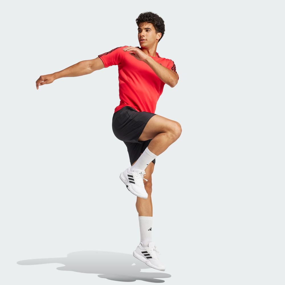 Foto 6 pulgar | Playera Train Essentials 3-stripes Adidas Rojo Hombre