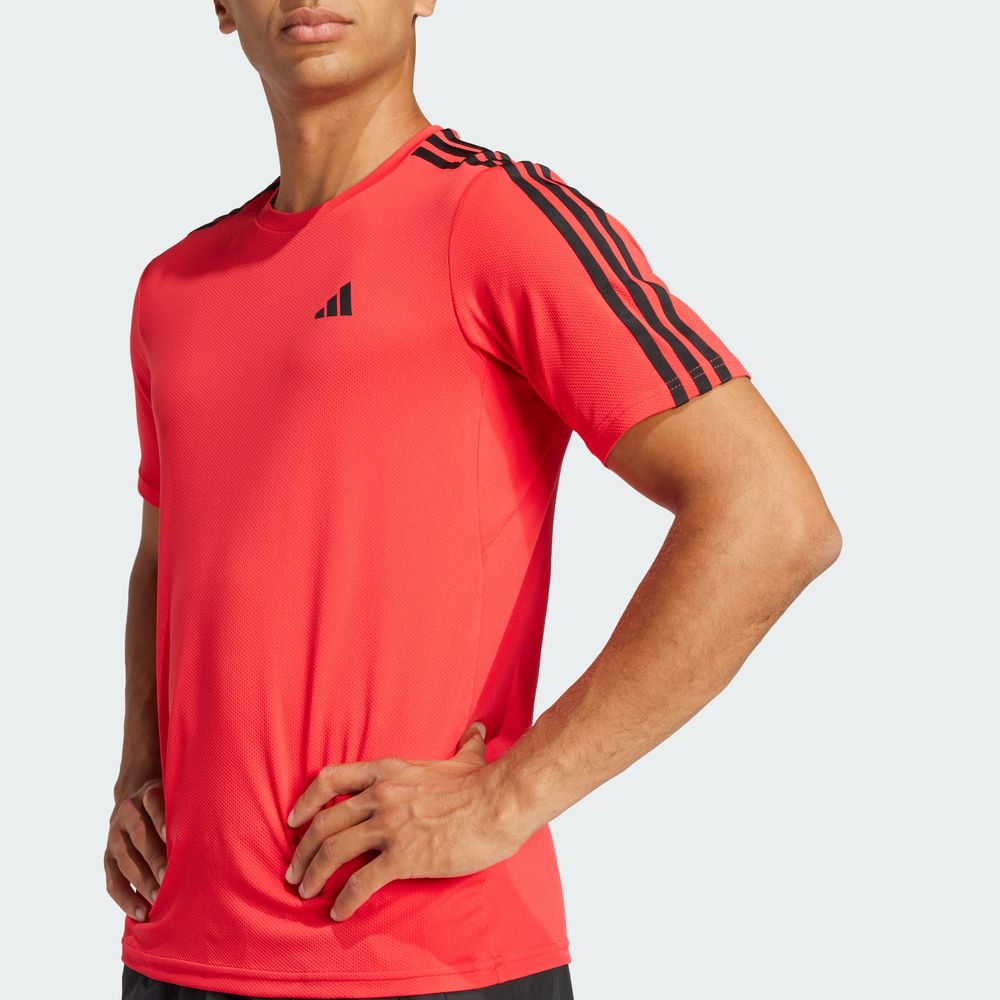 Foto 7 pulgar | Playera Train Essentials 3-stripes Adidas Rojo Hombre