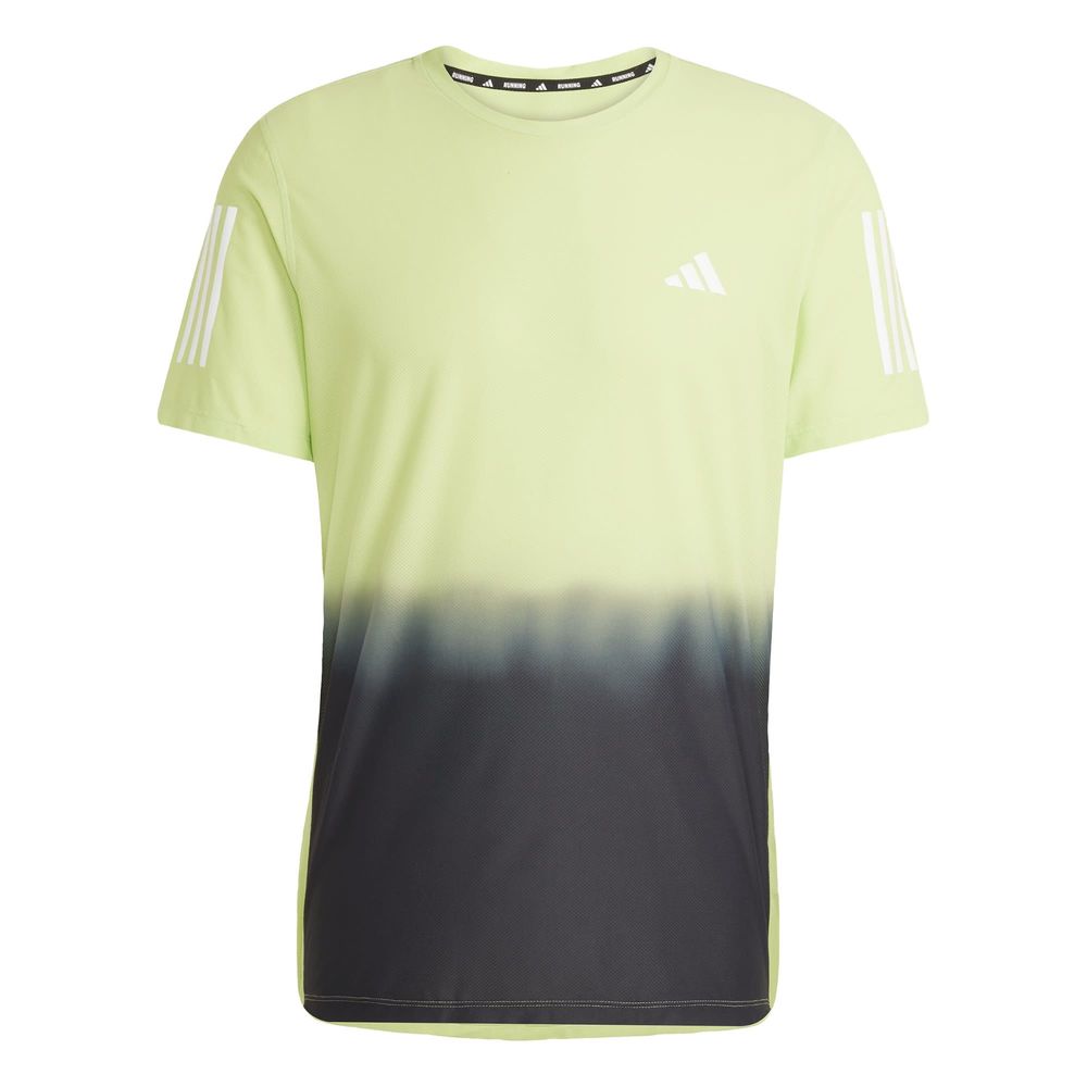 Playera Own The Run Climacool Colorblock Adidas Verde Hombre