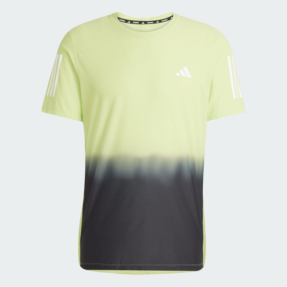 Foto 4 pulgar | Playera Own The Run Climacool Colorblock Adidas Verde Hombre