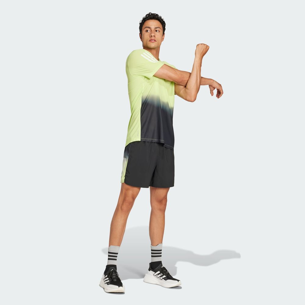 Foto 6 pulgar | Playera Own The Run Climacool Colorblock Adidas Verde Hombre