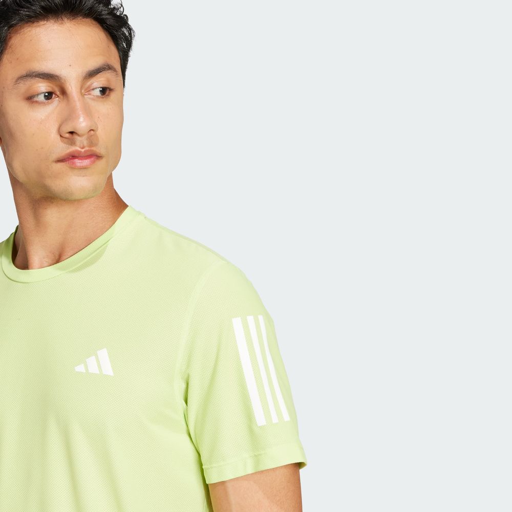 Foto 8 pulgar | Playera Own The Run Climacool Colorblock Adidas Verde Hombre