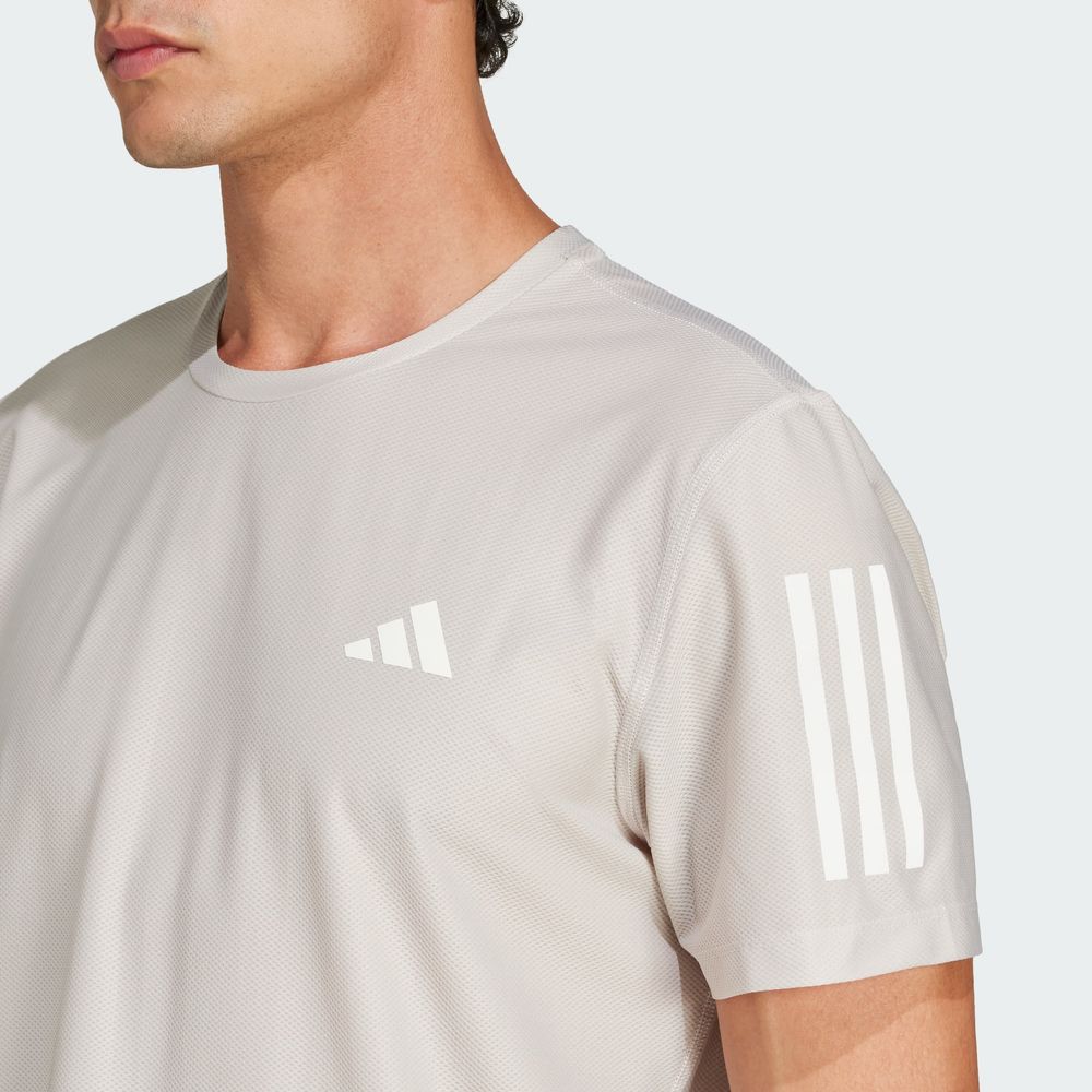Foto 8 pulgar | Playera Own The Run Adidas Gris Hombre