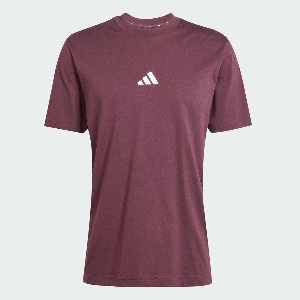 Foto 4 pulgar | Playera Essentials 3 Franjas Tejido Jersey Adidas Rojo para Hombre