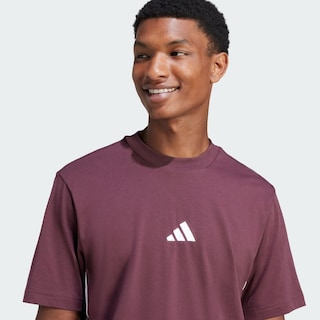 Foto 6 | Playera Essentials 3 Franjas Tejido Jersey Adidas Rojo para Hombre