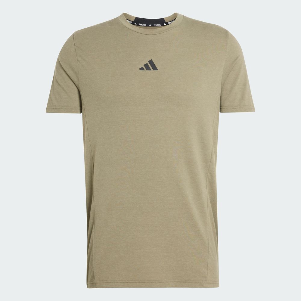 Foto 4 pulgar | Playera De Entrenamiento Designed For Training Adidas Verde Hombre