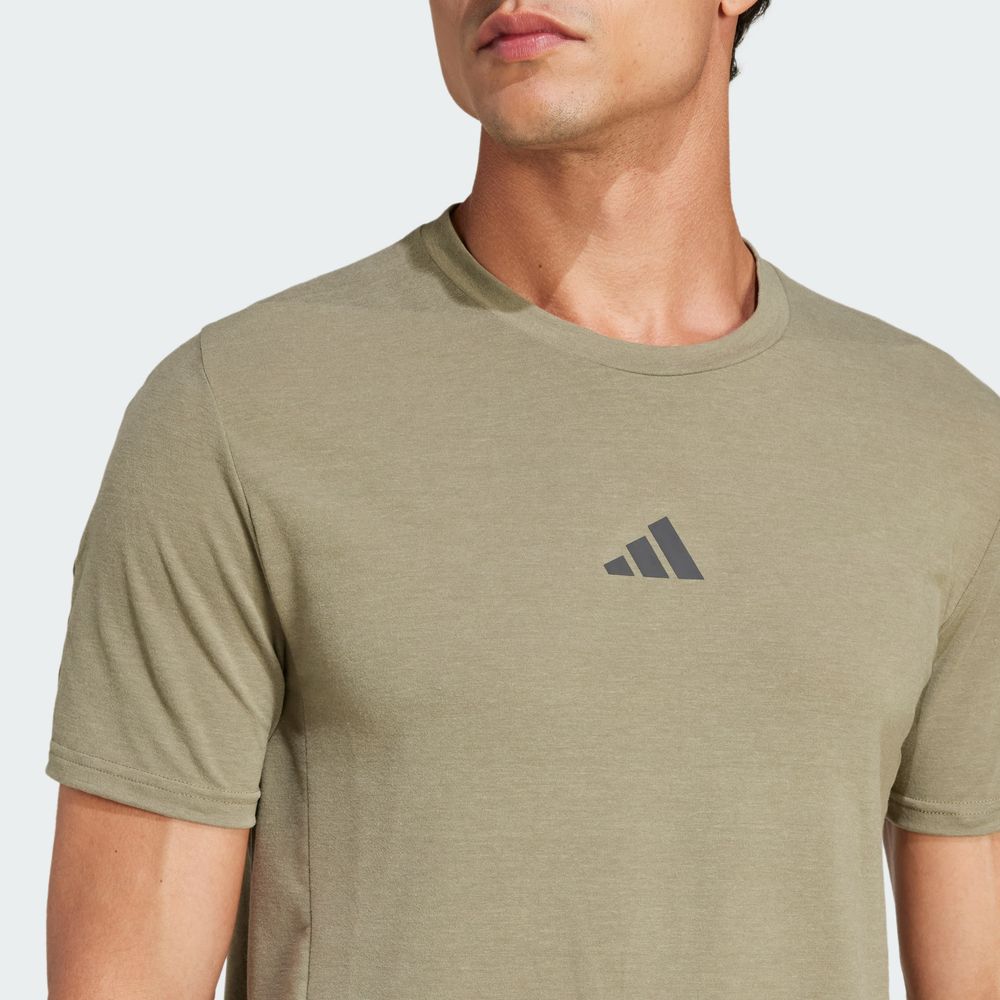 Foto 7 pulgar | Playera De Entrenamiento Designed For Training Adidas Verde Hombre