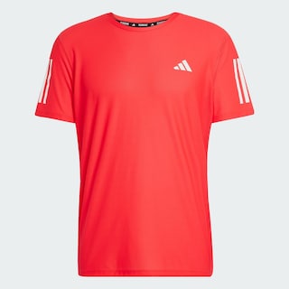 Foto 3 | Playera Own The Run Adidas Rojo Hombre