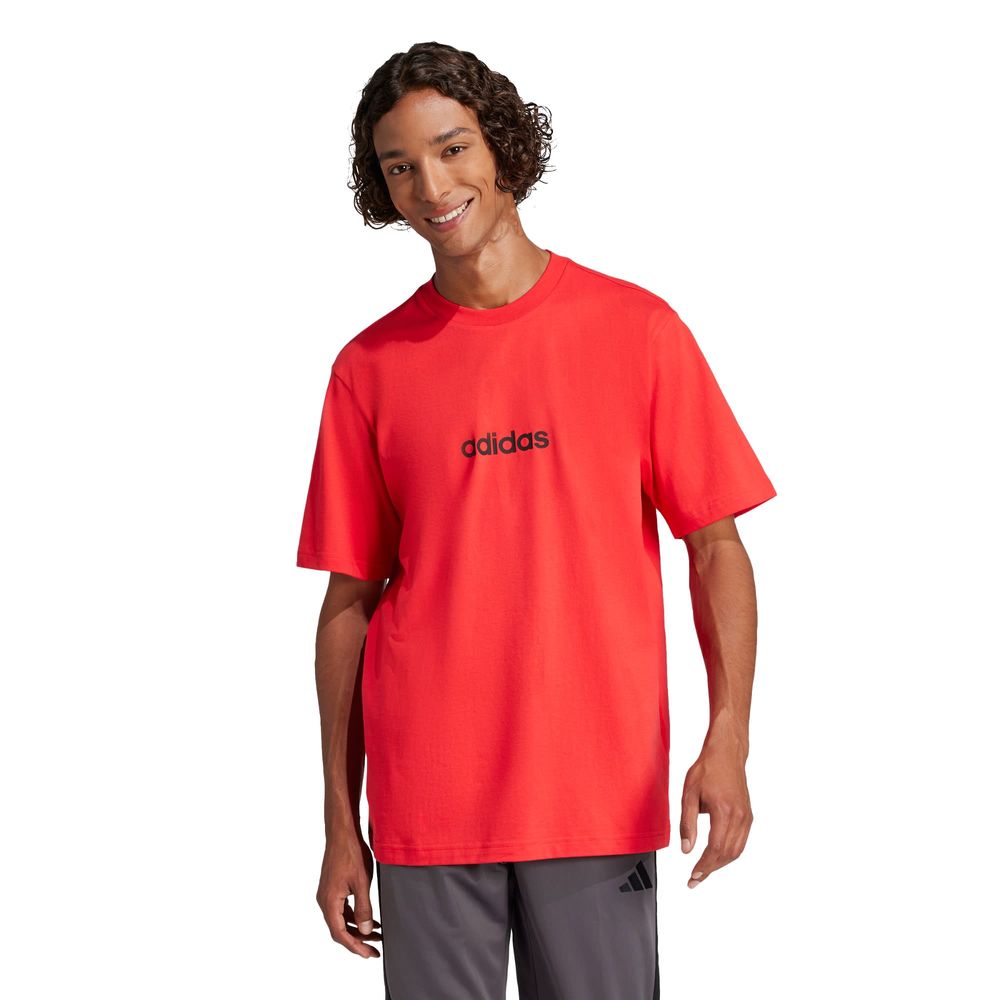 Foto 2 | M Lin Sj T Adidas Rojo Hombre