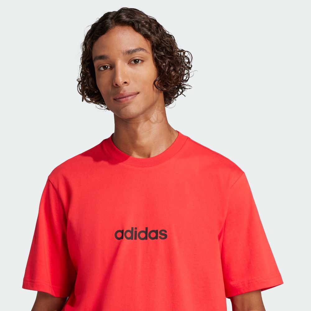 Foto 7 pulgar | M Lin Sj T Adidas Rojo Hombre