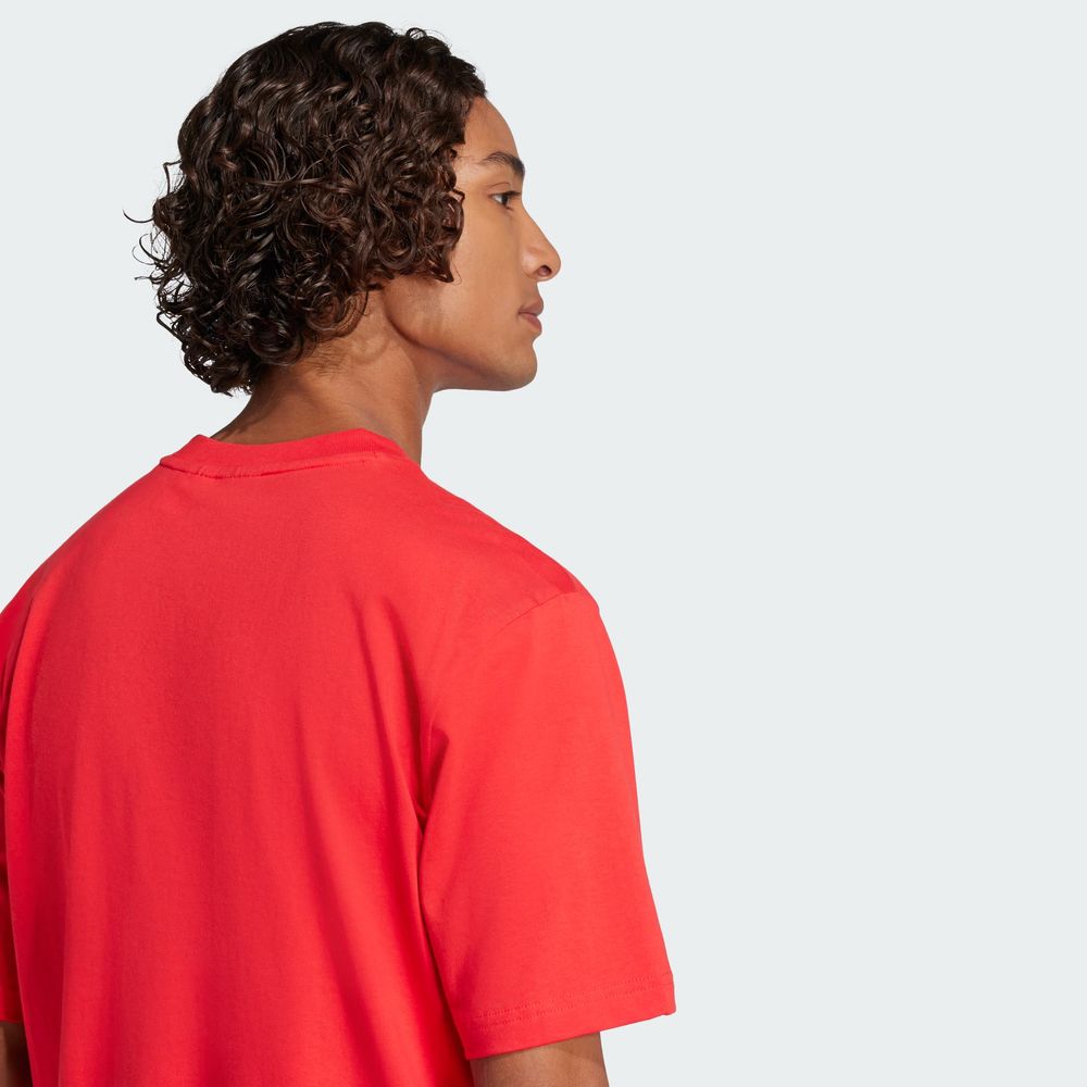 Foto 7 | M Lin Sj T Adidas Rojo Hombre