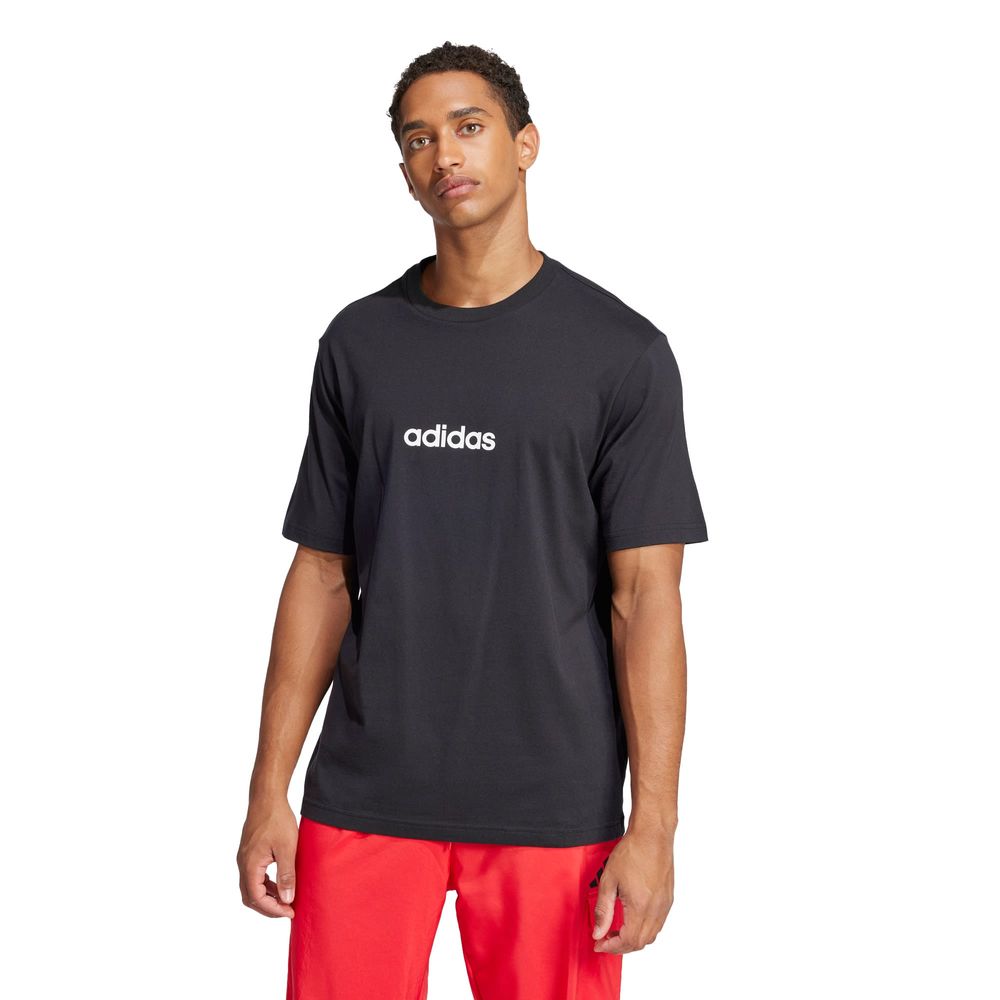 Foto 2 | M Lin Sj T Adidas Negro Hombre