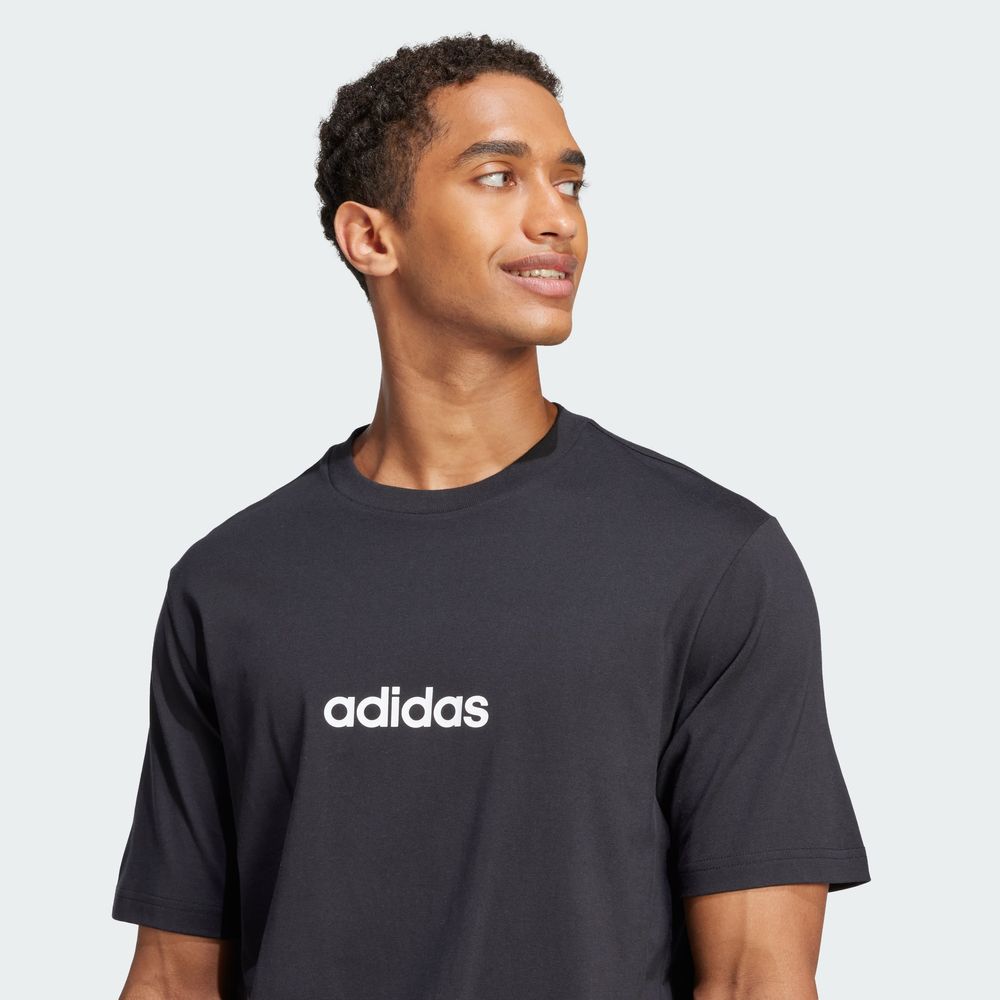 Foto 7 | M Lin Sj T Adidas Negro Hombre