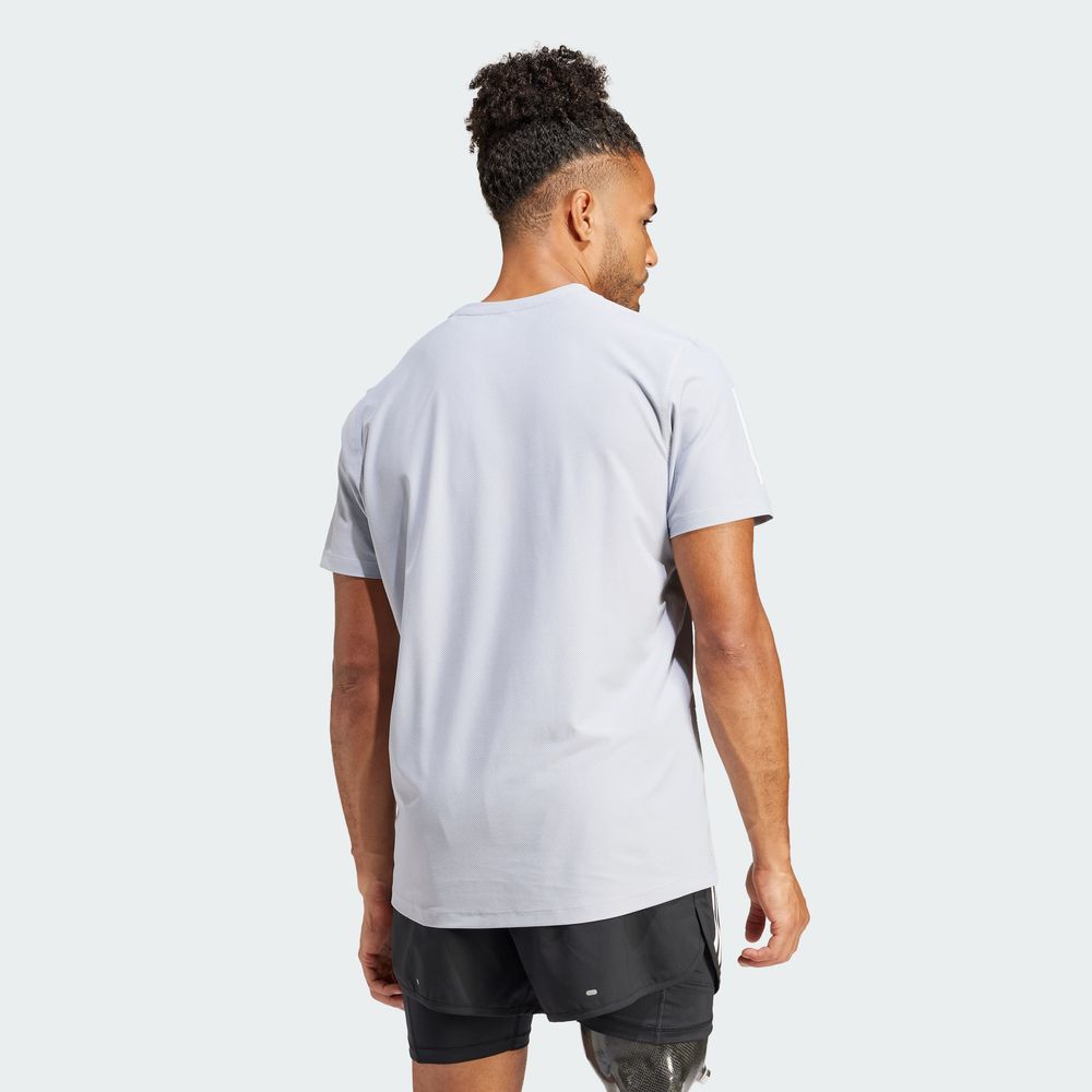 Foto 5 pulgar | Playera Own The Run Adidas Gris Hombre
