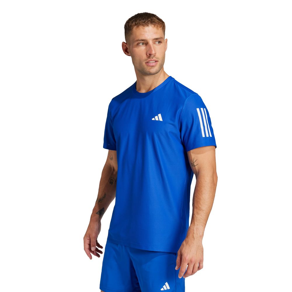 Foto 3 pulgar | Playera Own The Run Adidas Azul Hombre