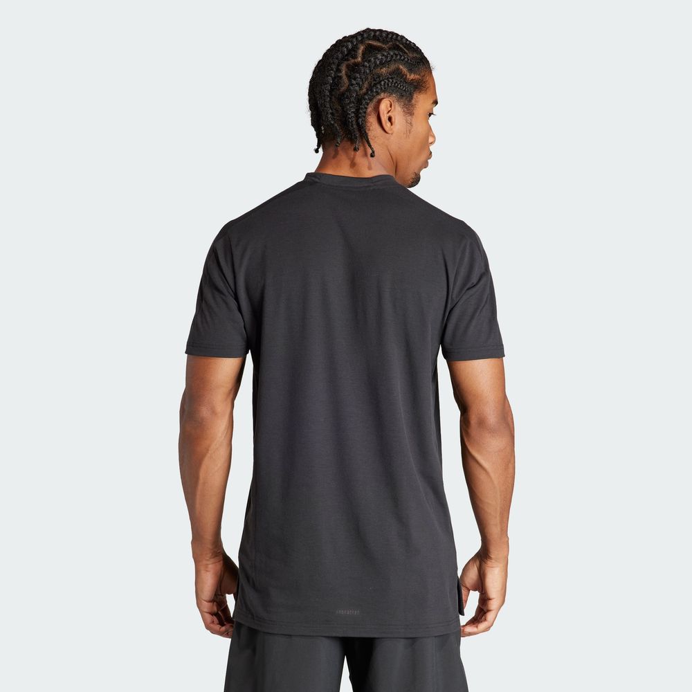 Foto 5 pulgar | Playera De Entrenamiento Designed For Training Adidas Negro Hombre