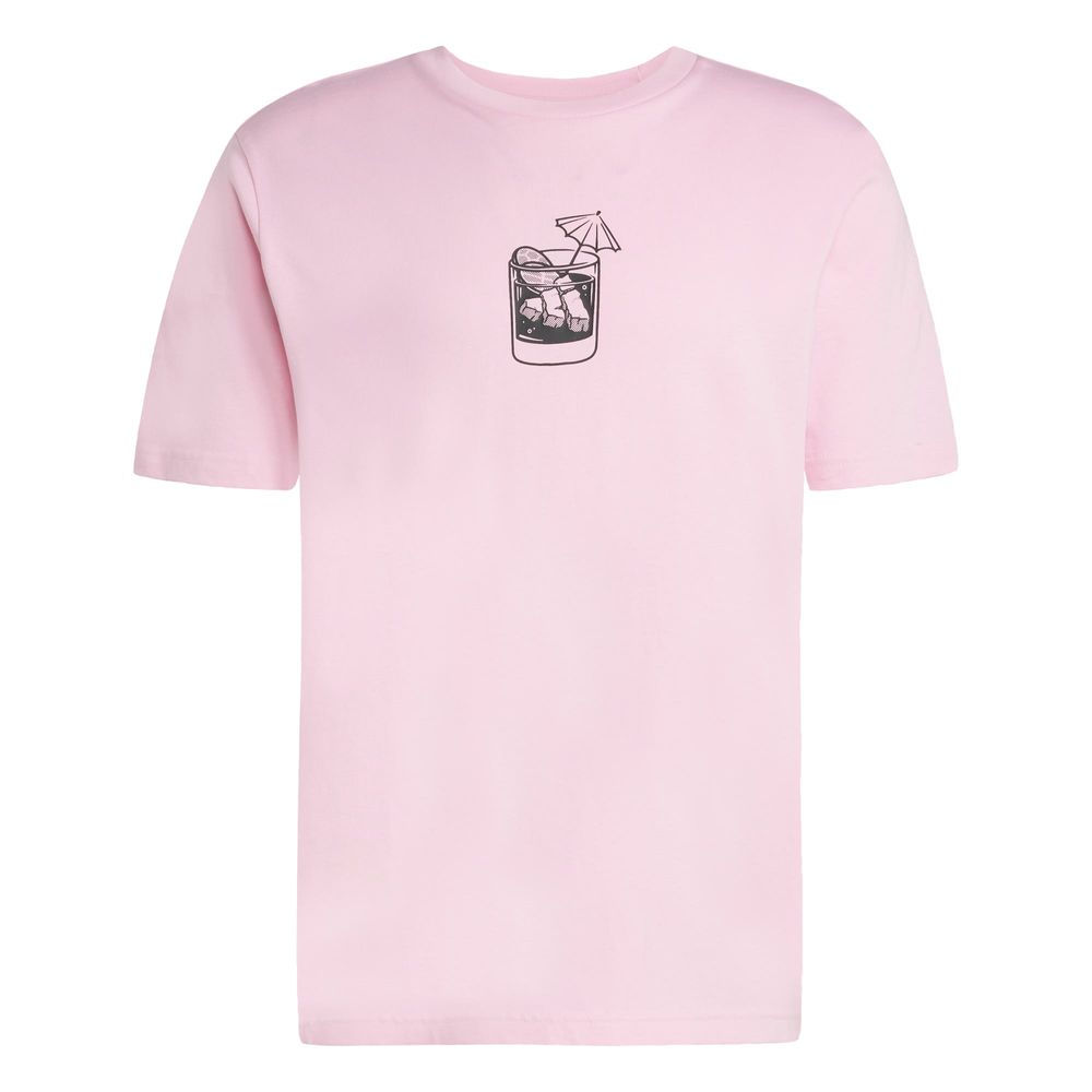 Playera Estampada Lounge Drink Adidas Rosa para Hombre
