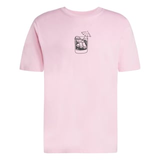 Foto 1 | Playera Estampada Lounge Drink Adidas Rosa para Hombre