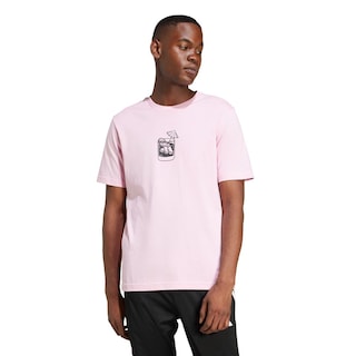 Foto 2 | Playera Estampada Lounge Drink Adidas Rosa para Hombre