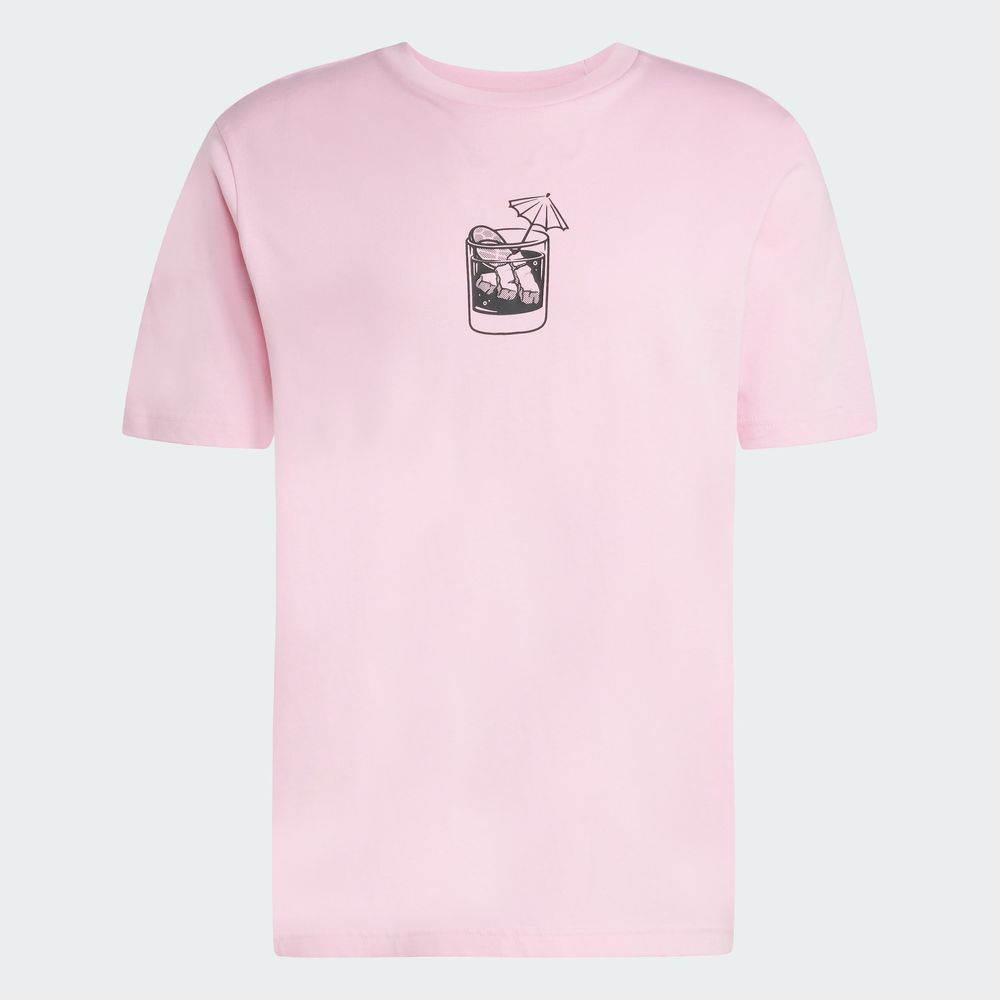 Foto 5 pulgar | Playera Estampada Lounge Drink Adidas Rosa para Hombre