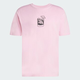 Foto 4 | Playera Estampada Lounge Drink Adidas Rosa para Hombre