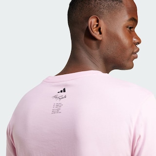 Foto 7 | Playera Estampada Lounge Drink Adidas Rosa para Hombre