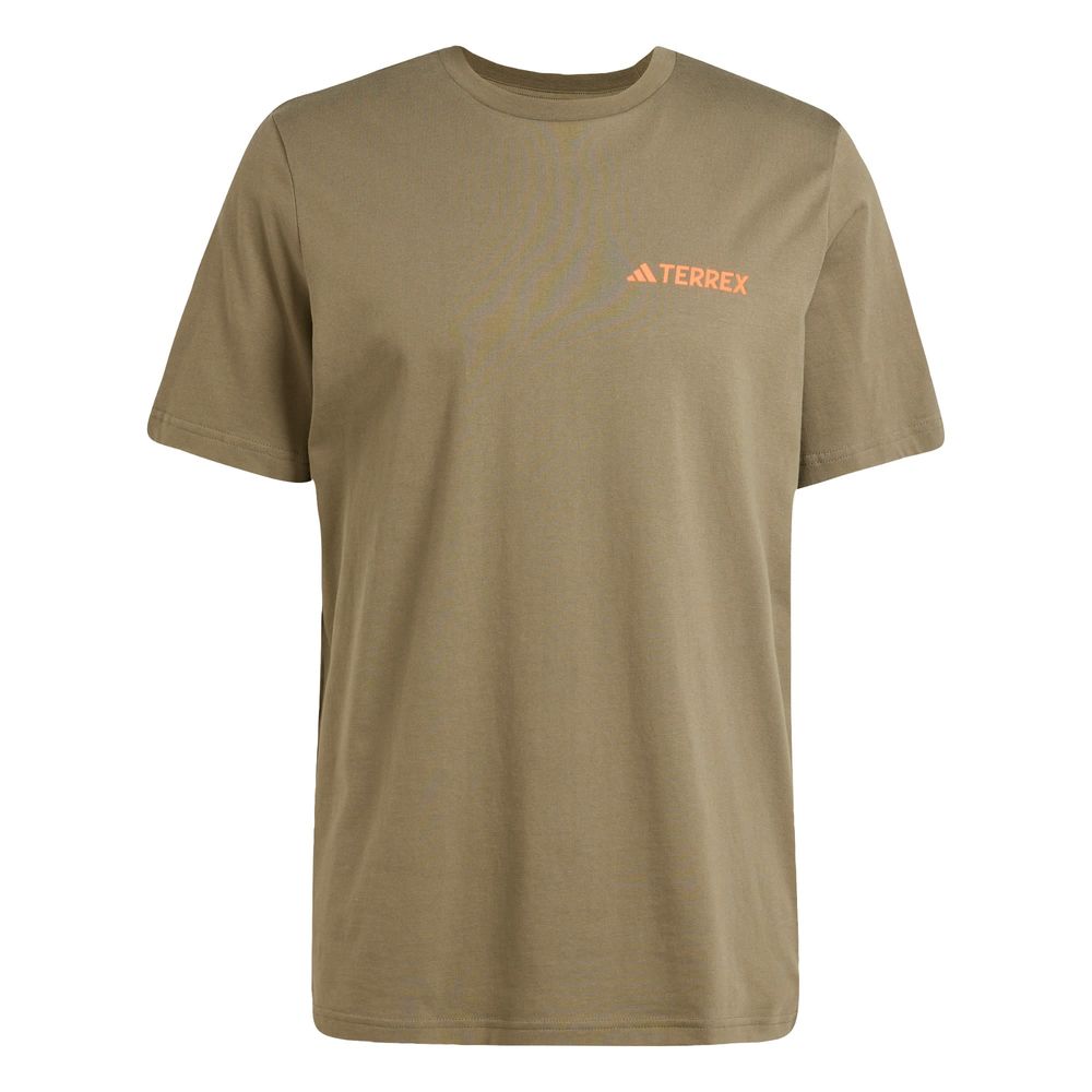 Playera Estampada Terrex Adidas Verde Hombre