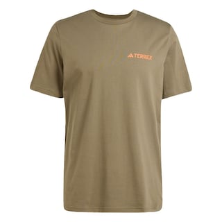 Foto 1 | Playera Estampada Terrex Adidas Verde Hombre