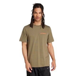 Foto 2 | Playera Estampada Terrex Adidas Verde Hombre