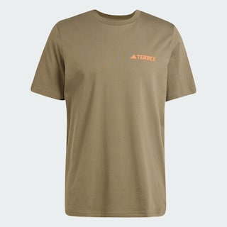 Foto 3 | Playera Estampada Terrex Adidas Verde Hombre