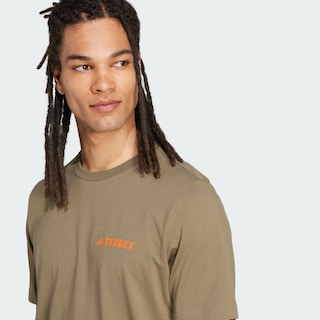 Foto 7 | Playera Estampada Terrex Adidas Verde Hombre