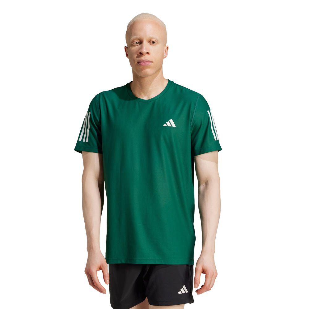 Foto 3 pulgar | Playera Own The Run Adidas Verde Hombre
