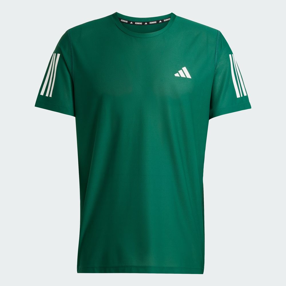 Foto 4 pulgar | Playera Own The Run Adidas Verde Hombre