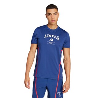 Foto 2 | D4t Heritage Tee Adidas Azul Hombre