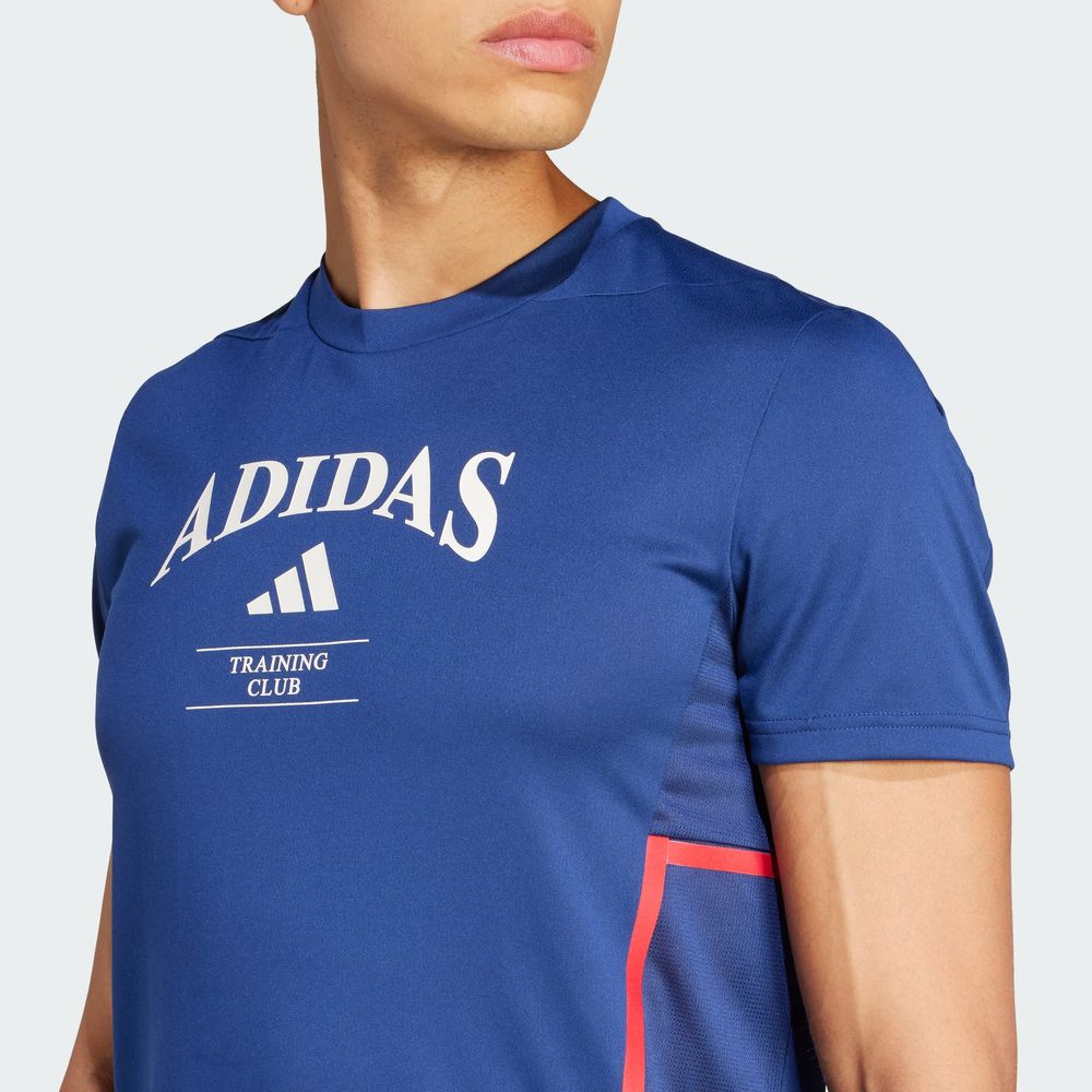 Foto 8 pulgar | D4t Heritage Tee Adidas Azul Hombre