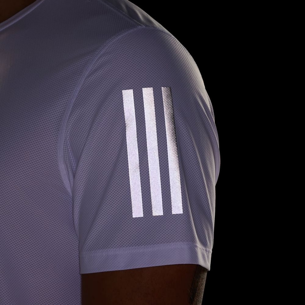 Foto 9 pulgar | Playera Own The Run Climacool Colorblock Adidas Blanco Hombre