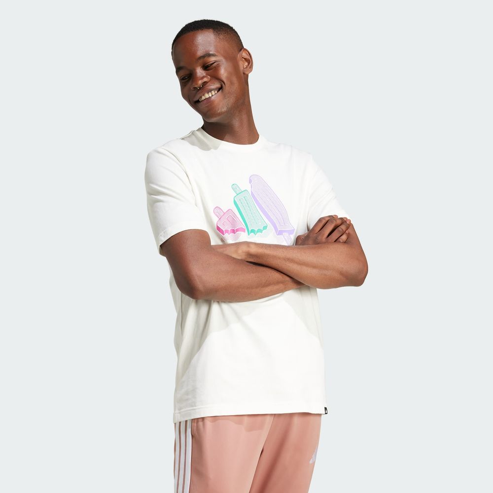 Foto 6 pulgar | Playera Adidas M L Ice Tee Blanca para Hombre
