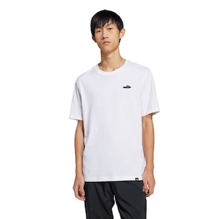 Foto 2 | Playera Estampada Lounge Slide Adidas Blanco Hombre