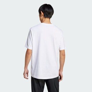 Foto 4 | Playera Estampada Lounge Slide Adidas Blanco Hombre
