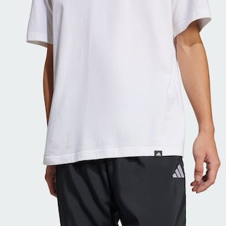 Foto 7 | Playera Estampada Lounge Slide Adidas Blanco Hombre