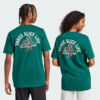 Foto 5 | Playera Lounge Pizza Estampada Adidas Verde para Hombre