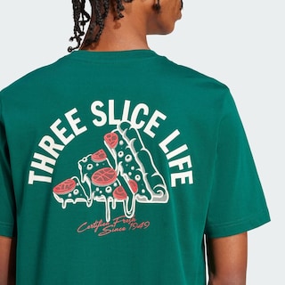 Foto 8 | Playera Lounge Pizza Estampada Adidas Verde para Hombre