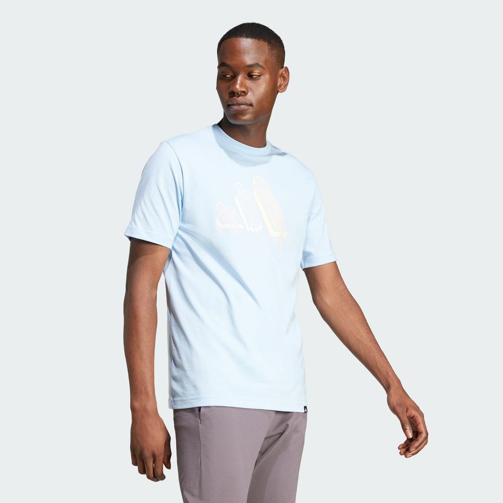 Foto 6 pulgar | Playera Adidas Diseño Innovador Azul para Hombre
