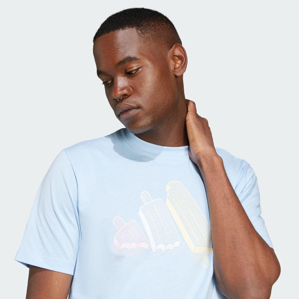 Foto 7 pulgar | Playera Adidas Diseño Innovador Azul para Hombre