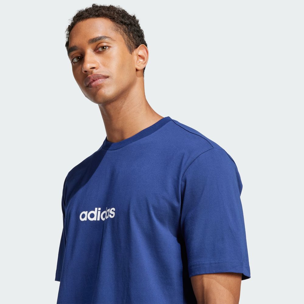 Foto 7 pulgar | M Lin Sj T Adidas Azul Hombre