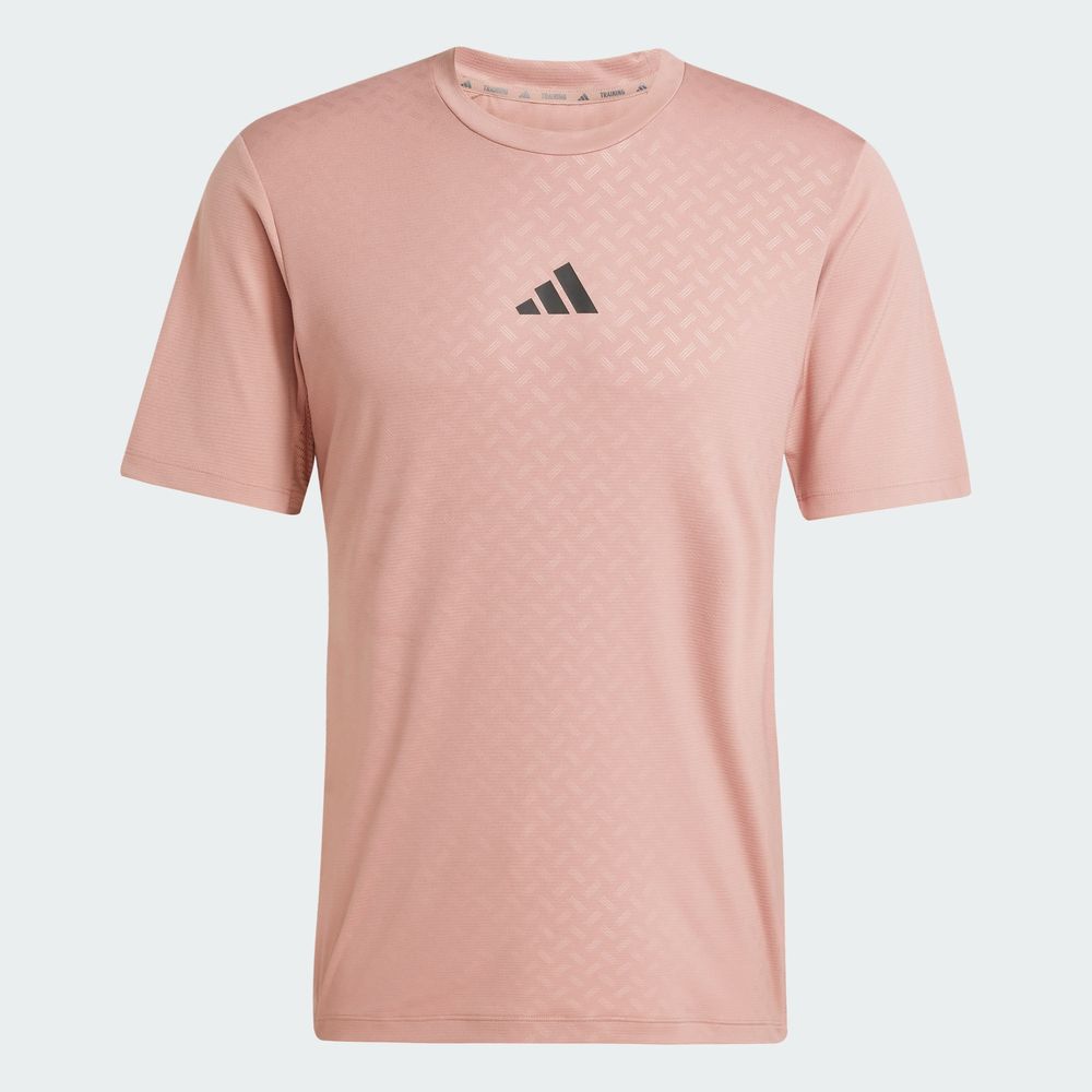 Foto 3 | Power 3s Tee Adidas Rosa Hombre