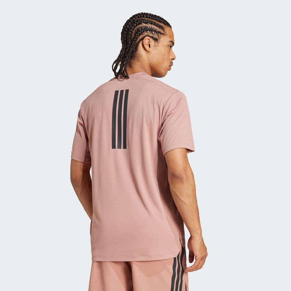 Foto 5 pulgar | Power 3s Tee Adidas Rosa Hombre