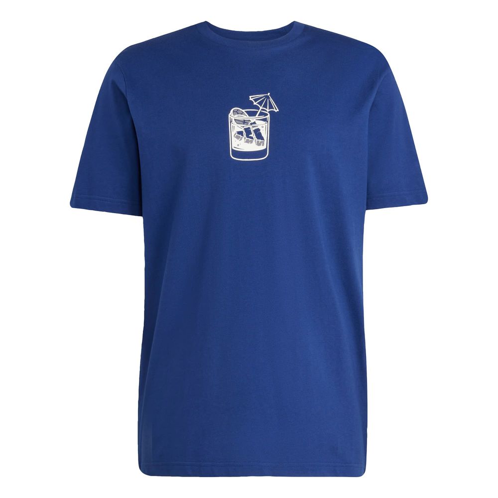 Foto 2 pulgar | Playera Estampada Lounge Drink Adidas Azul Hombre