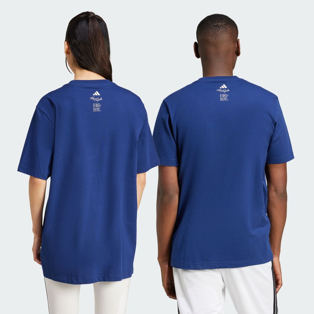 Foto 6 pulgar | Playera Estampada Lounge Drink Adidas Azul Hombre
